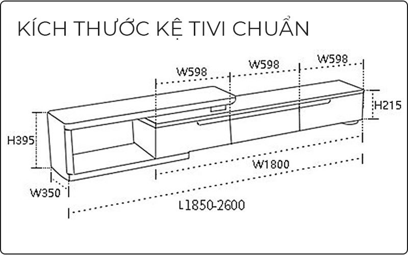 Lưu ý quan trọng khi chọn kích thước cho kệ tivi 