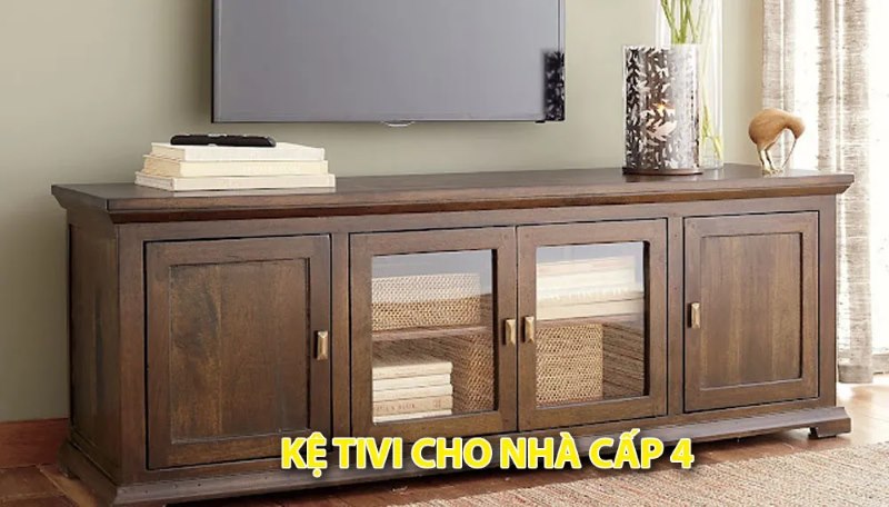 Kích thước kệ tivi cho nhà cấp 4