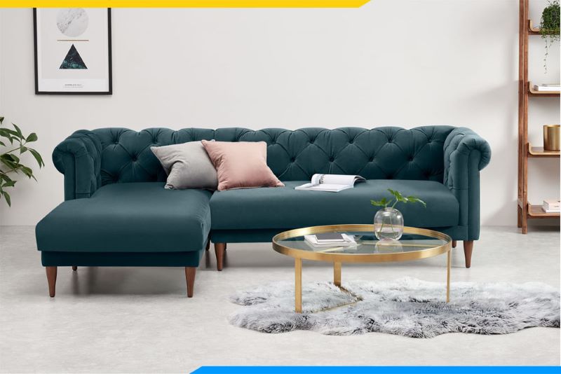 Mẫu ghế sofa tân cổ điển chữ L