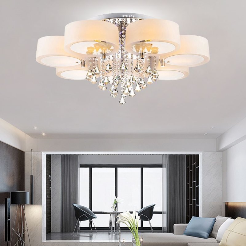 Đèn chùm đẹp decor phòng khách 